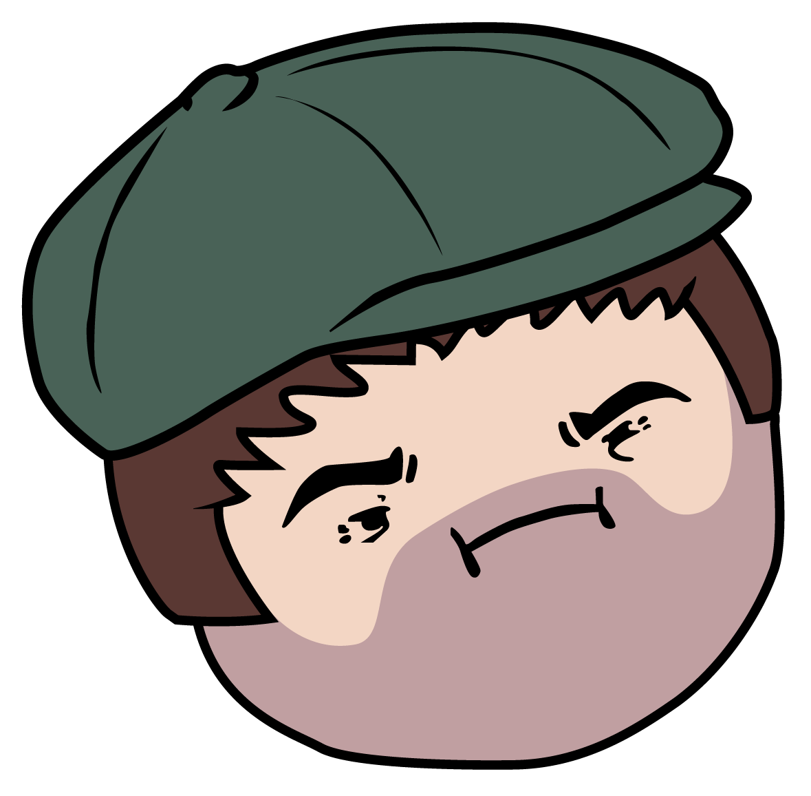 Barry Stout Train - Cartoon Clipart (1179x1156), Png Download