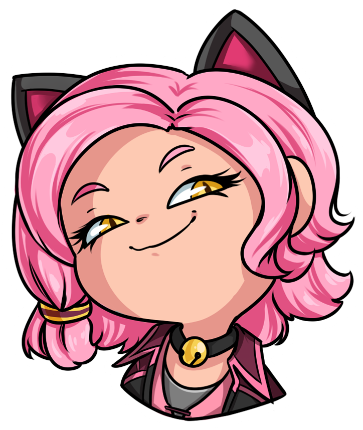 Smug Alley Cat Maeve From Paladins Clipart (724x858), Png Download