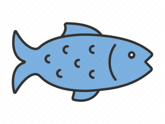 Salmon Clipart Blue Food - Png Download (640x480), Png Download