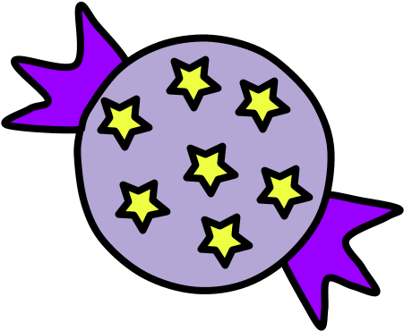 Hard Candy, Star Wrapper, Purple Clipart (816x1056), Png Download