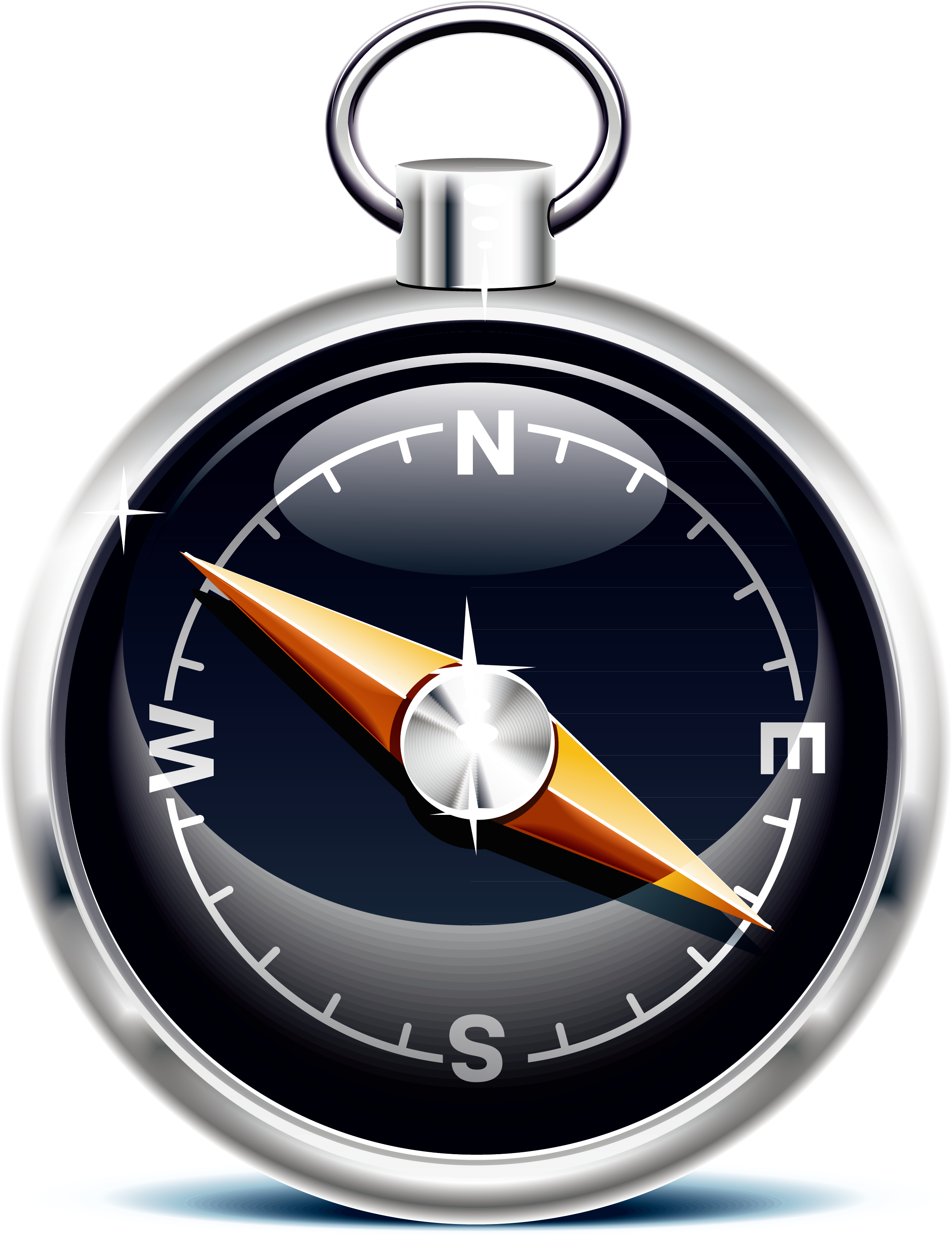 North Art Technology Hand - Magnetic Compass Clipart - Png Download (2428x3153), Png Download