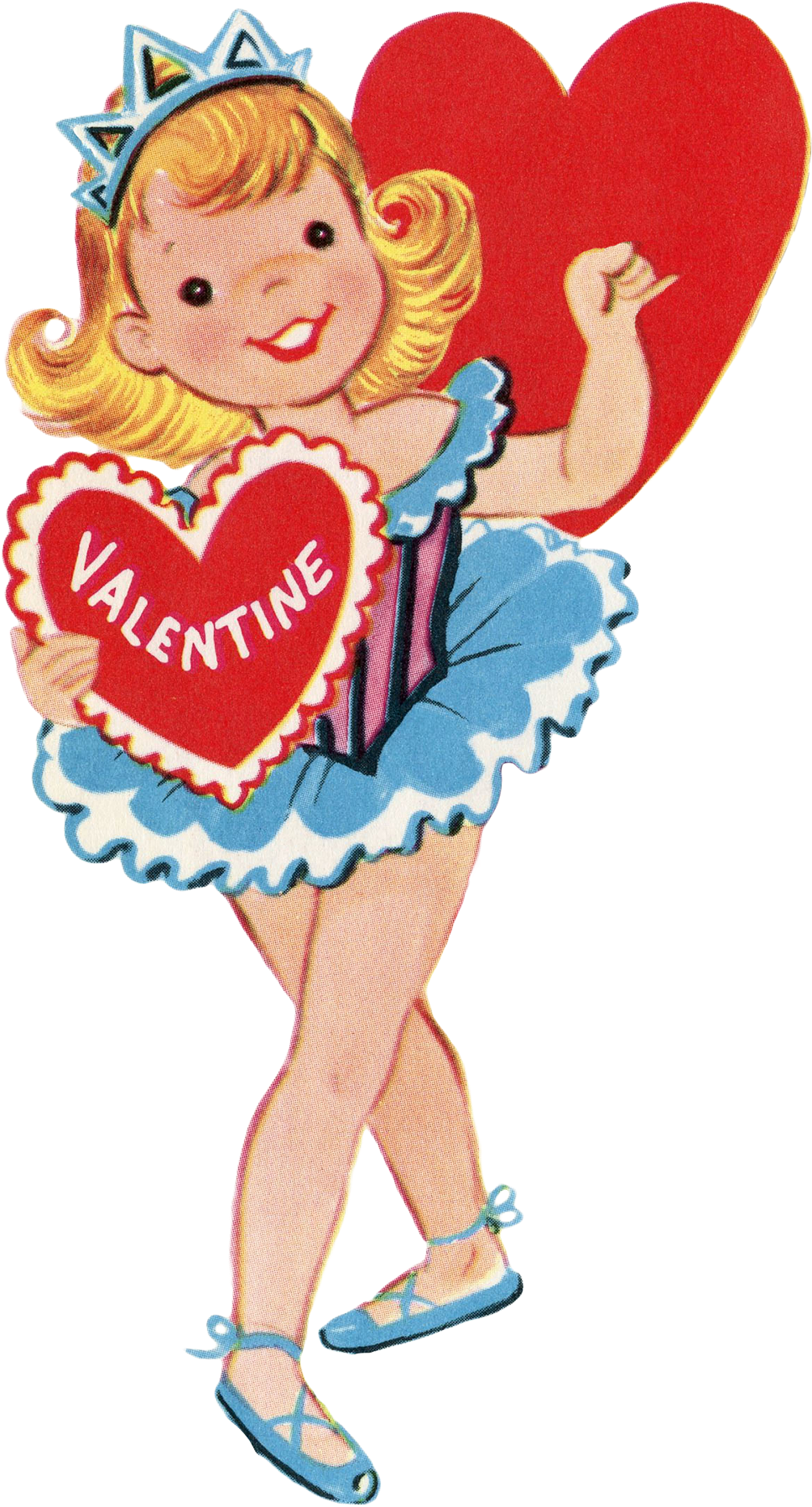 Graphics Fairy Vintage Valentine - Illustration Clipart (974x1800), Png Download