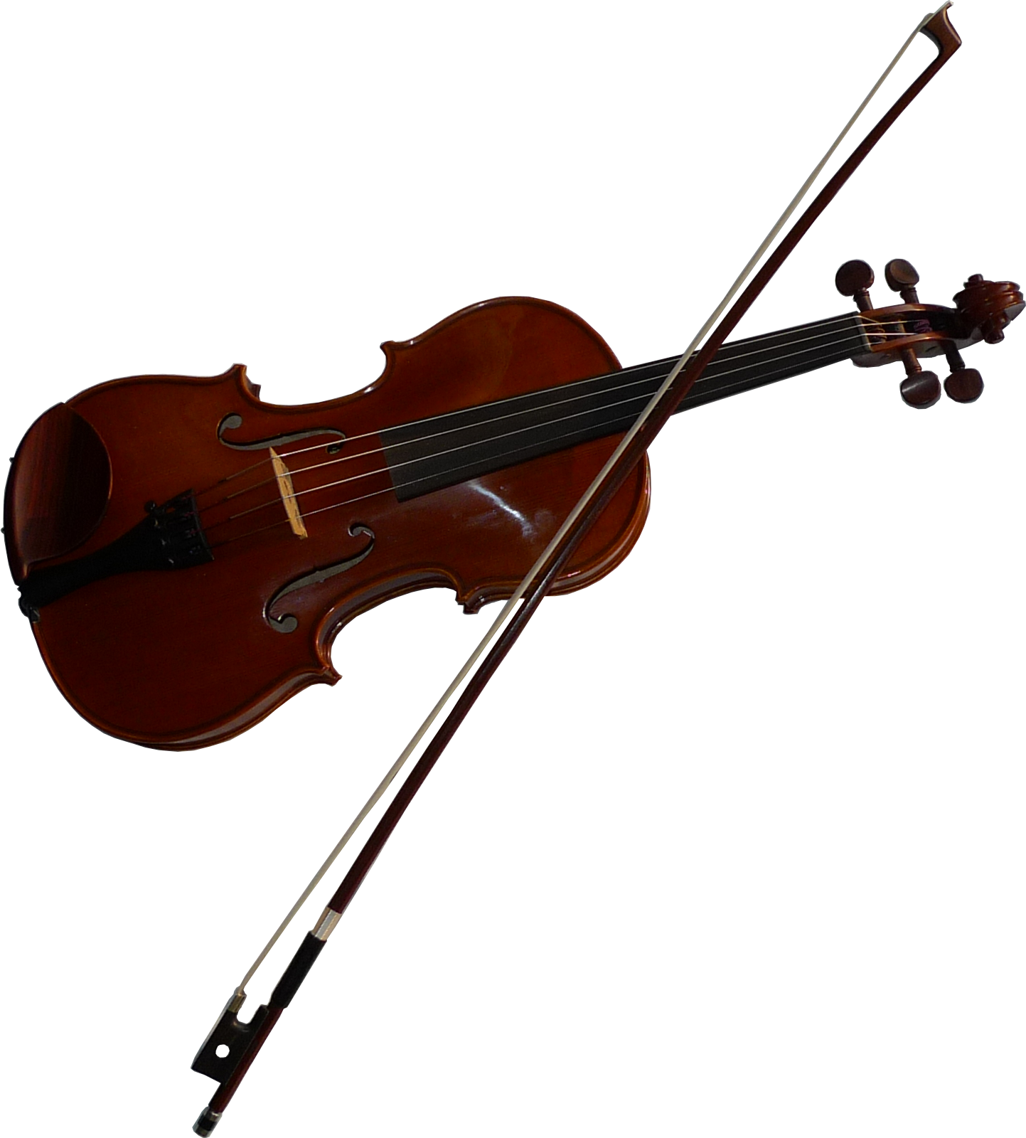 String Bow Png Violinviolin Bow Png - Violin And Bow Clipart (1443x1600), Png Download