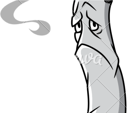 Cigarette Clipart Sad - Cartoon - Png Download (640x480), Png Download