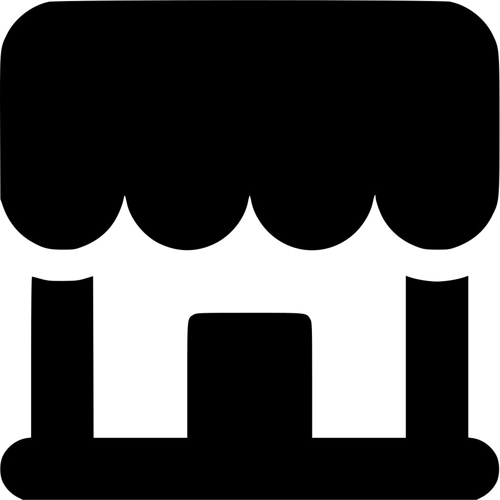 Shop Market Marketplace Store Ecommerce Shopping Building Clipart (981x980), Png Download