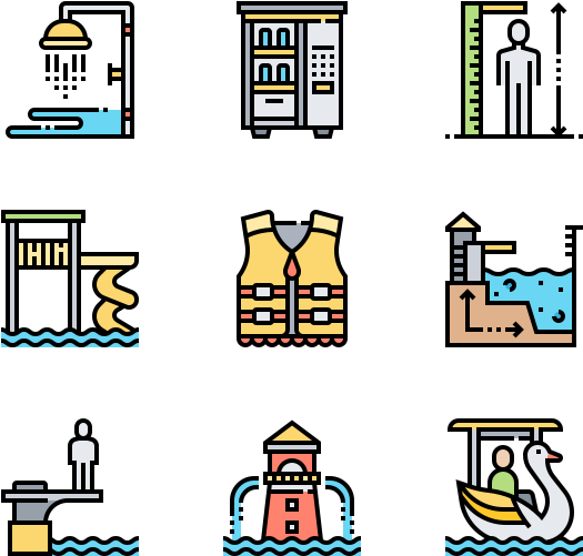 Water Park - Иконка Компания Clipart (600x564), Png Download