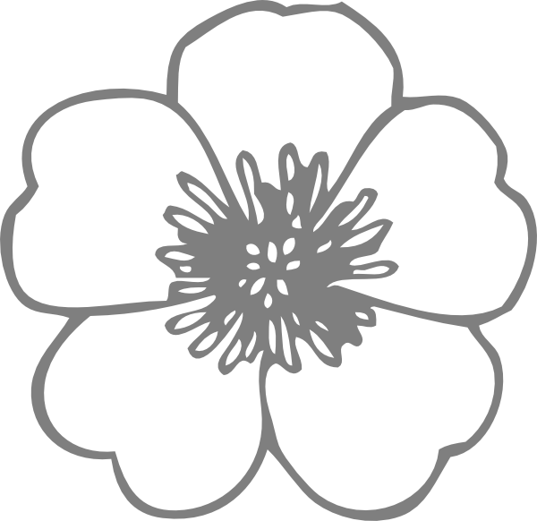 Poppy Clip Art Black And White - Png Download (600x582), Png Download