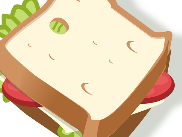 Sandwich Clipart Tomato Sandwich - Sandwich Clip Art - Png Download (640x480), Png Download