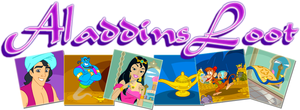 Aladdins Loot Aladdins Loot Mobile - Cartoon Clipart (970x350), Png Download