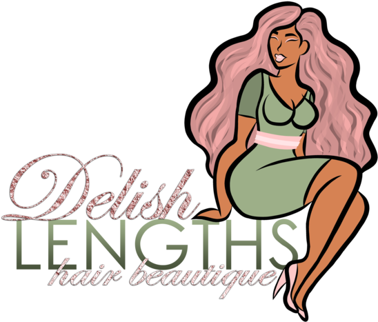 Delish Lengths Hair Beautique - Illustration Clipart (560x560), Png Download