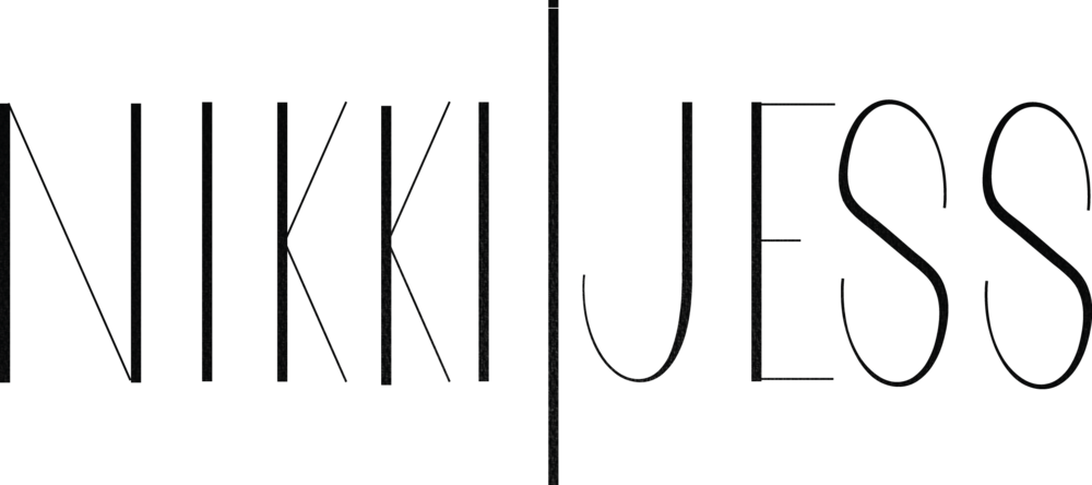 Nikki & Jess Logo Full Black Transparent Clipart (1000x444), Png Download