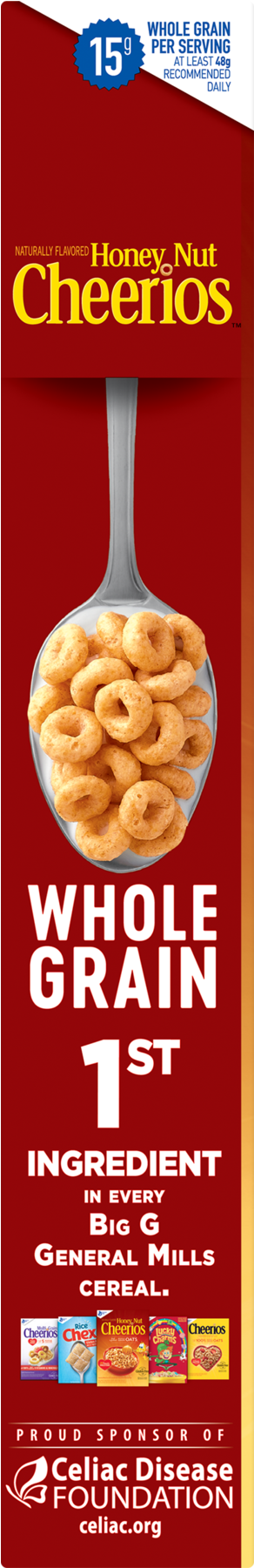 Honey Nut Cheerios, Gluten Free, Cereal With Oats, - Honey Nut Cheerios Clipart (1800x1800), Png Download