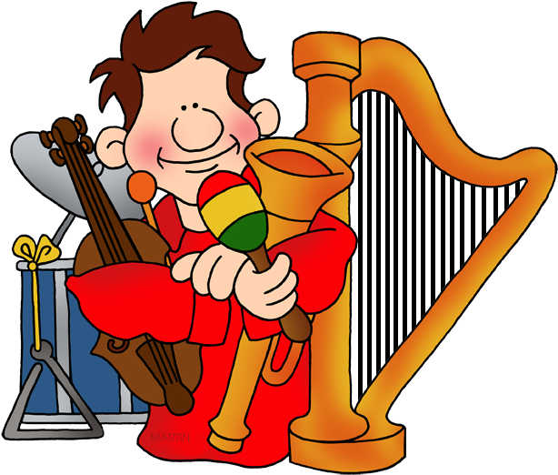 Musical Clipart Phillip Martin - Cartoon - Png Download (648x553), Png Download