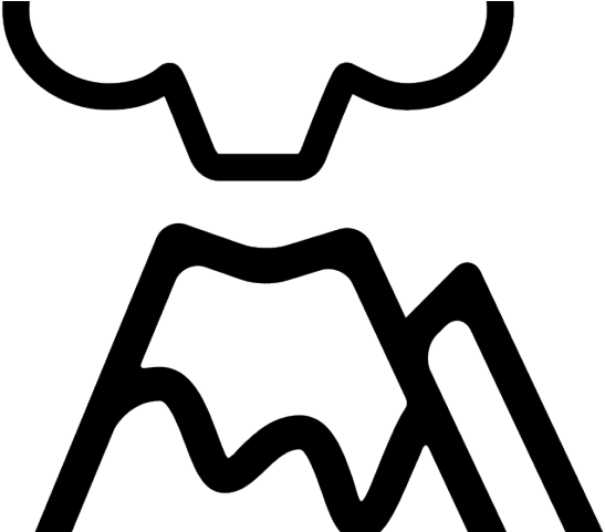 Volcano Clipart Svg - Black And White Volcano Png Transparent Png (640x480), Png Download