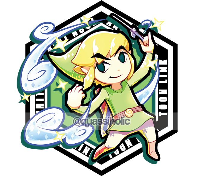 Toon Link Acrylic Charm Clipart (701x593), Png Download