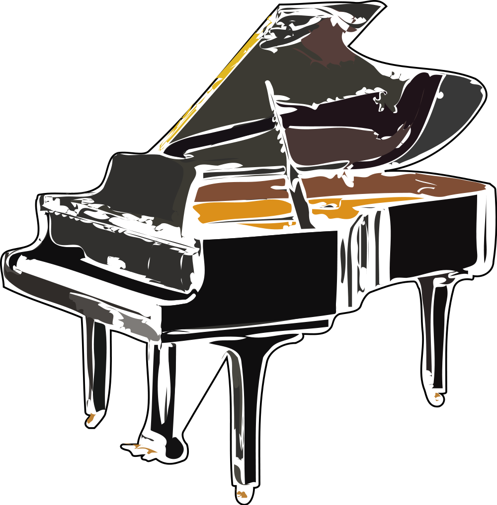 Open - Svg Piano Clipart (1000x1018), Png Download