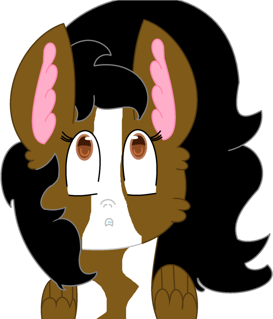 Mlpfan2017, Female, Front View, Looking Up, Mare, Markings, - Cartoon Clipart (1232x1024), Png Download