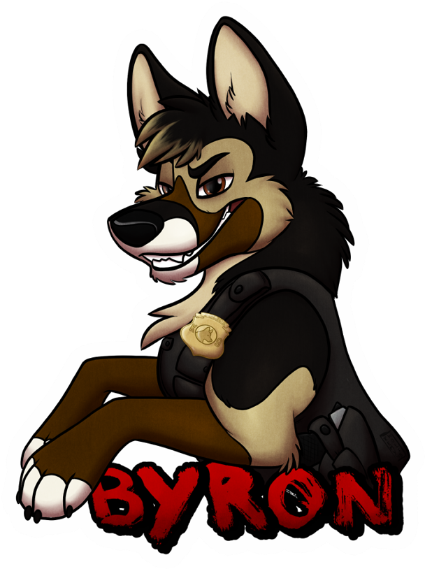 Byron Badge - Cartoon Clipart (703x881), Png Download