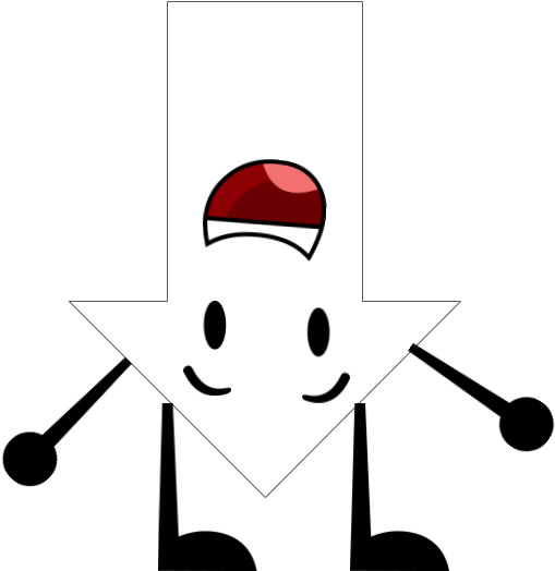 Upside Down Arrow Clipart (960x720), Png Download