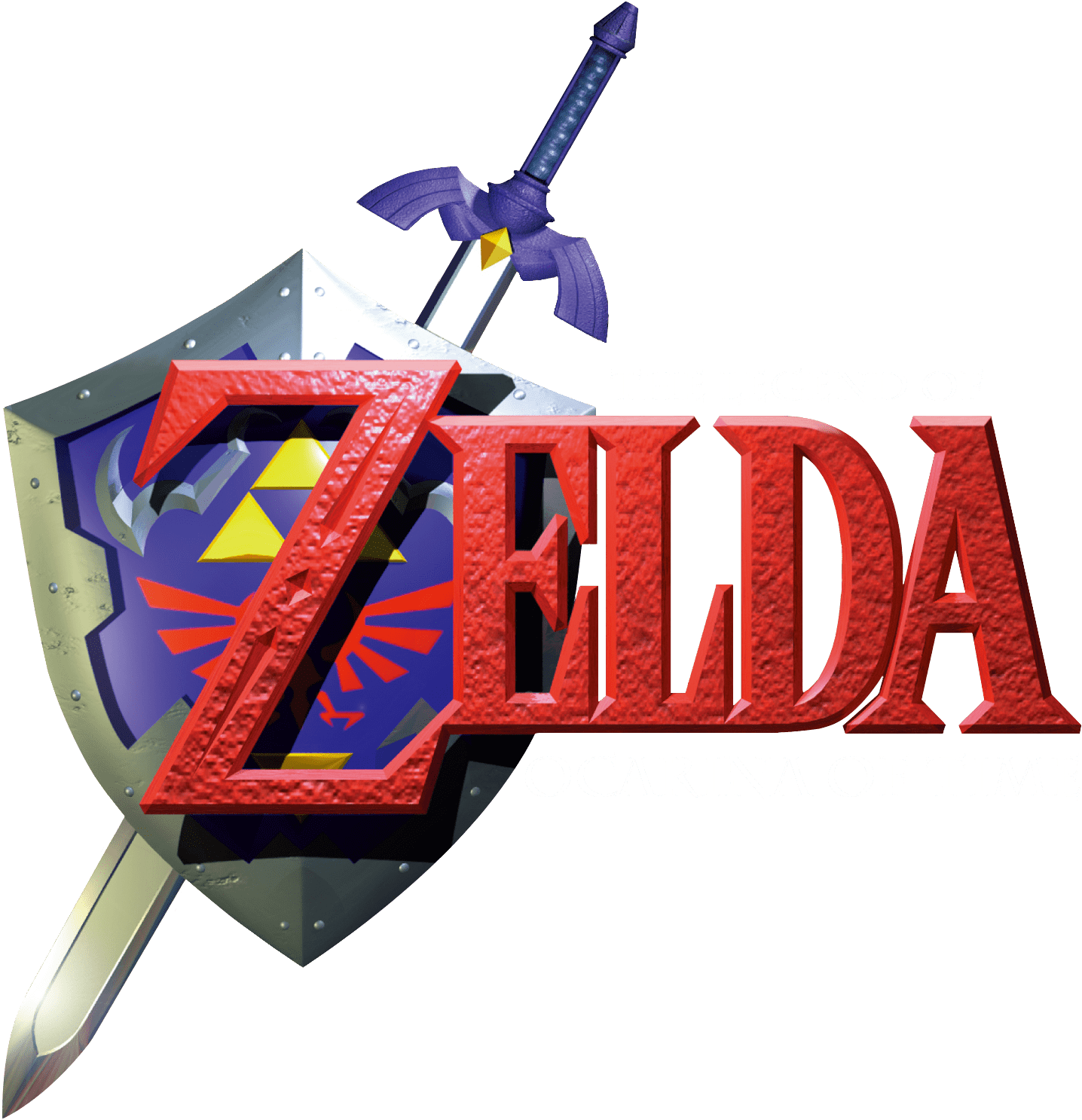 Legend Of Zelda Ocarina Of Time - Zelda Ocarina Of Time Logo Clipart (1436x1487), Png Download