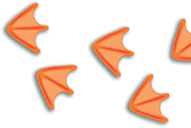 Footprint Clipart Penguin - Carmine - Png Download (640x480), Png Download