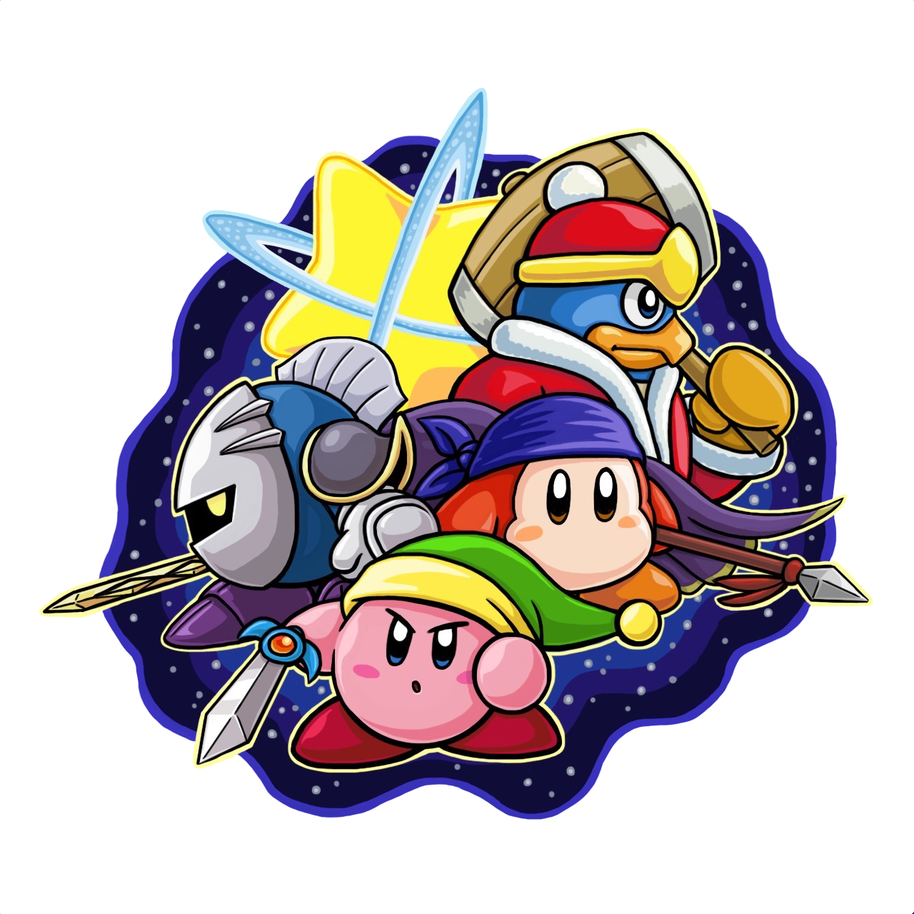 An Entry I Made For A Nintendo Themed T Shirt Competition - Cartoon Clipart (1280x1280), Png Download