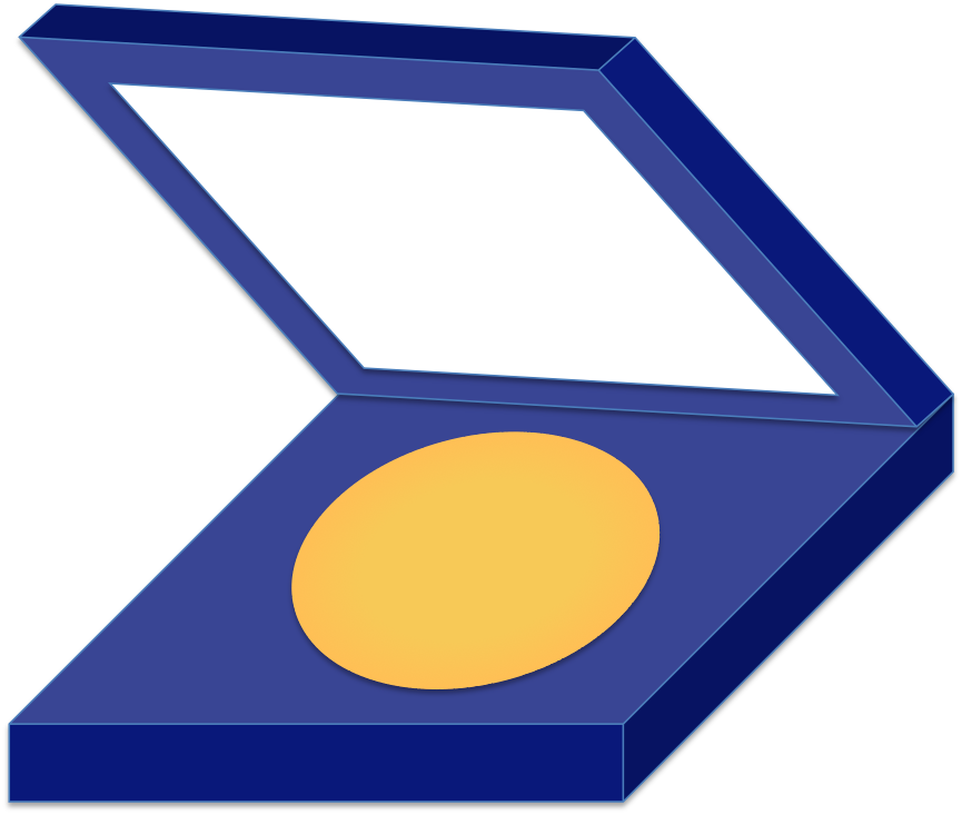 Coin In Blue Box - Triangle Clipart (865x733), Png Download