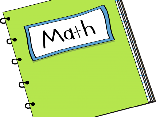 Notebook Clipart Homework - Math Clip Art Transparent - Png Download (640x480), Png Download