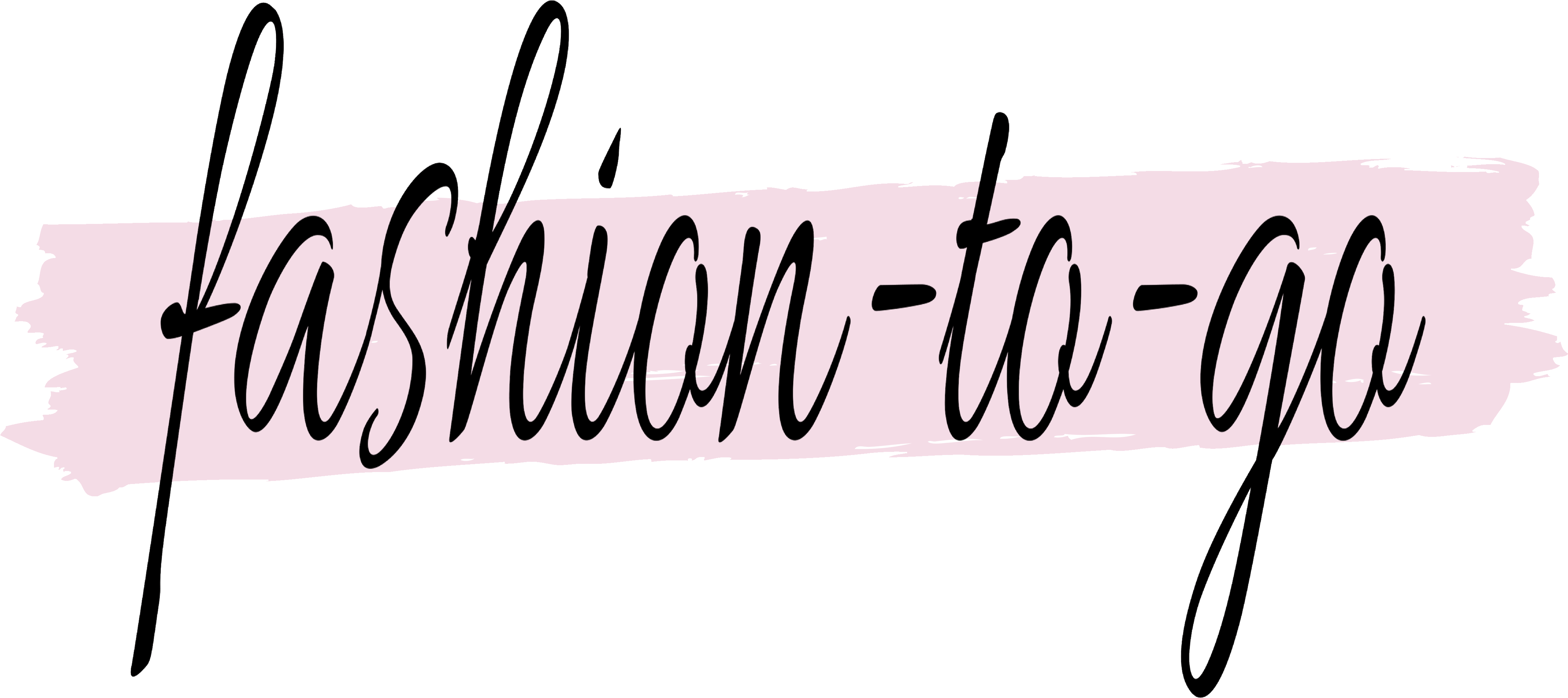 Fashion To Go - Calligraphy Clipart (4721x2180), Png Download