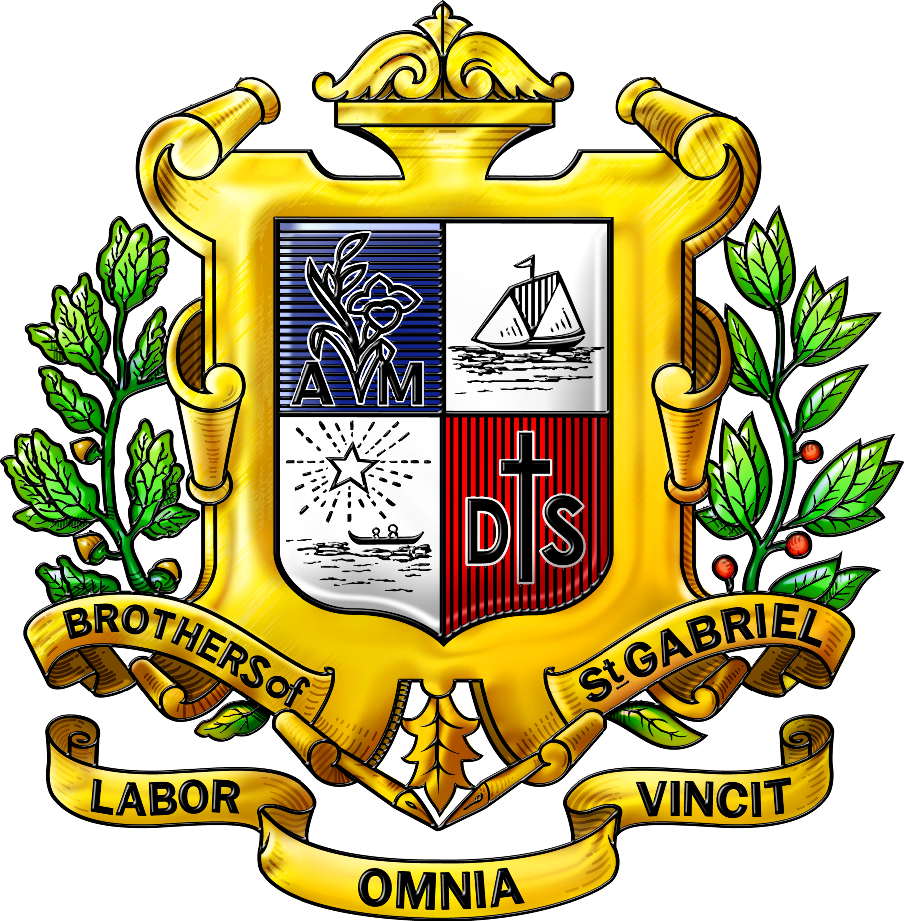 Master Logo Stgabriel - Assumption English School Logo Clipart (2100x2100), Png Download