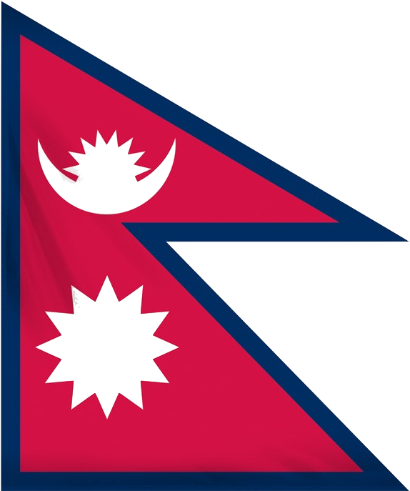 Nepal Map - Bandeiras Criativas Clipart (583x700), Png Download