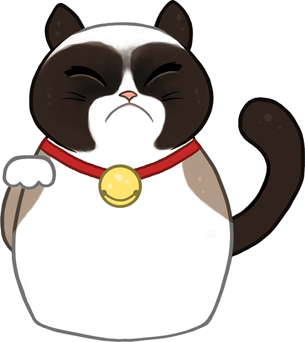 Grumpy Cat Thank You Clip Art - Cartoon - Png Download (600x672), Png Download