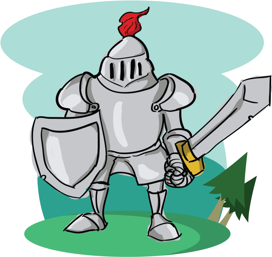 Knight King Queen Riddle - Cartoon Clipart (1024x1024), Png Download