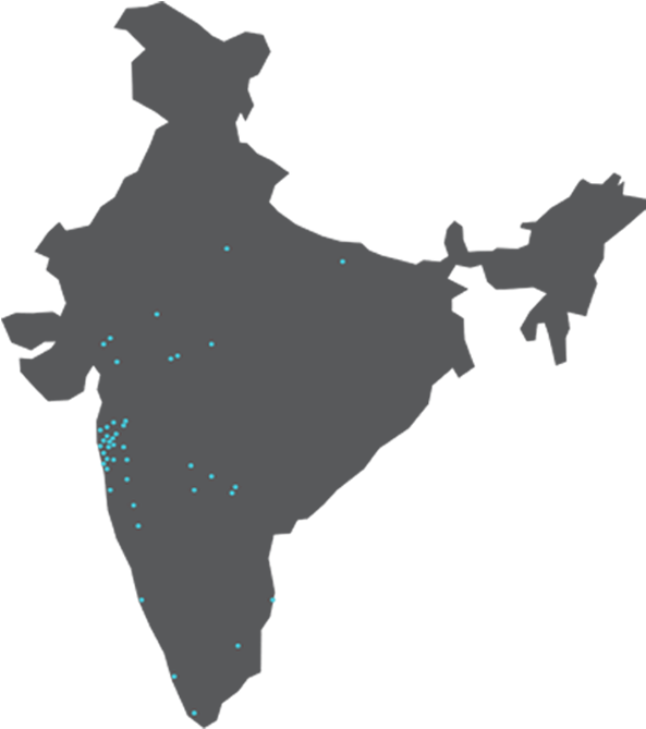 Navi Mumbai Noida Pali Panvel Perambalur Pune Ratnagiri - India Map Vector Clipart (620x680), Png Download