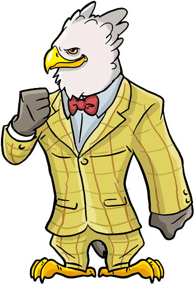Harpy Eagle - Cartoon Clipart (554x593), Png Download