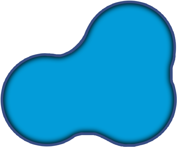 Lagoon Pool - Heart Clipart (1200x500), Png Download