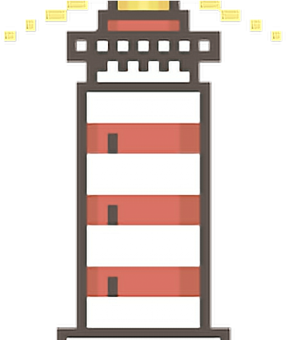 Lighhouse Clipart Pixel Art - Lighthouse Pixel Art - Png Download (640x480), Png Download