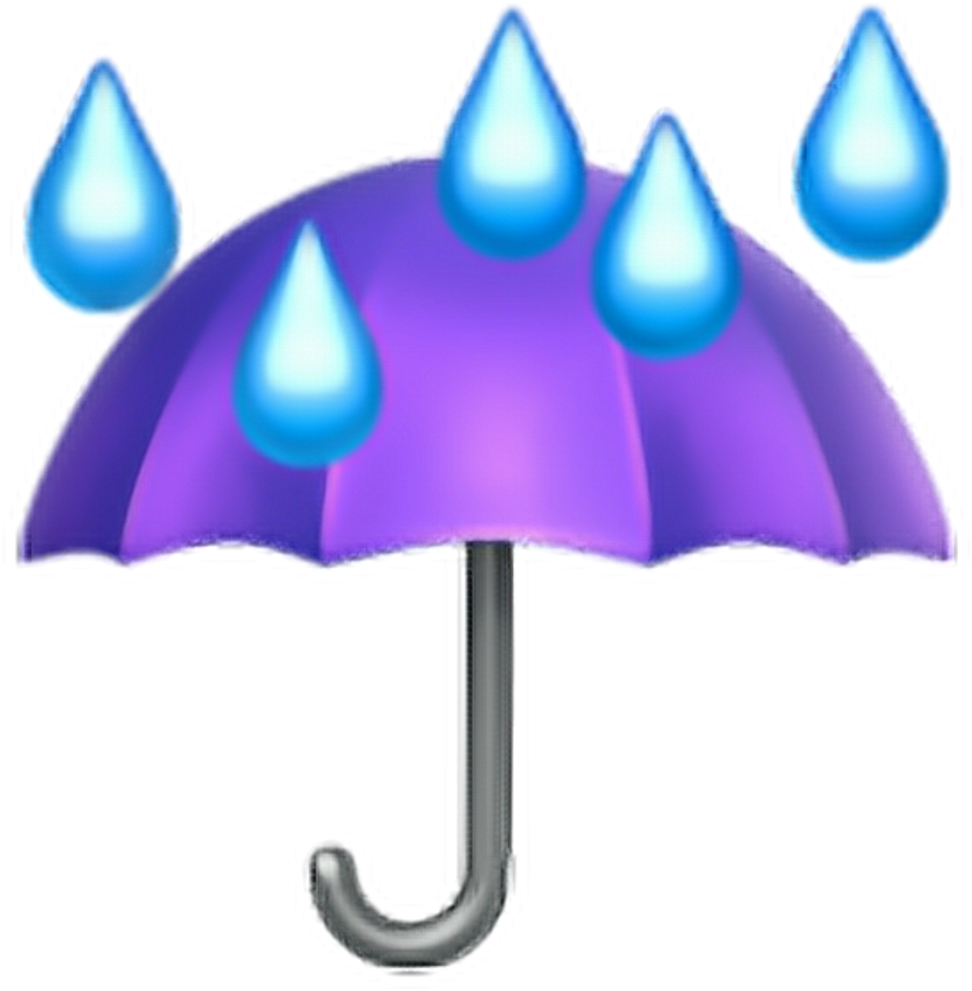 Lluvia Sticker Umbrella Emoji Png Clipart Full Size Clipart