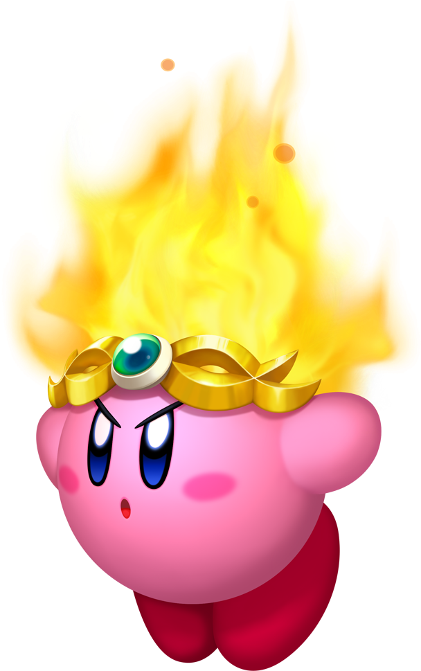I - Fire Kirby Star Allies Clipart (1000x1000), Png Download