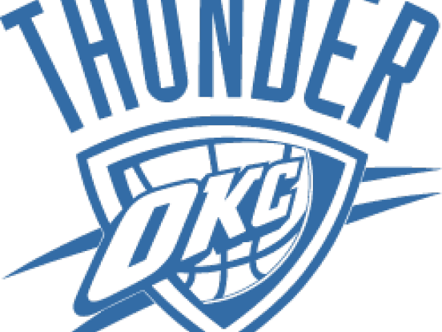Oklahoma City Thunder Clipart Transparent - Oklahoma City Thunder Logo Svg - Png Download (640x480), Png Download