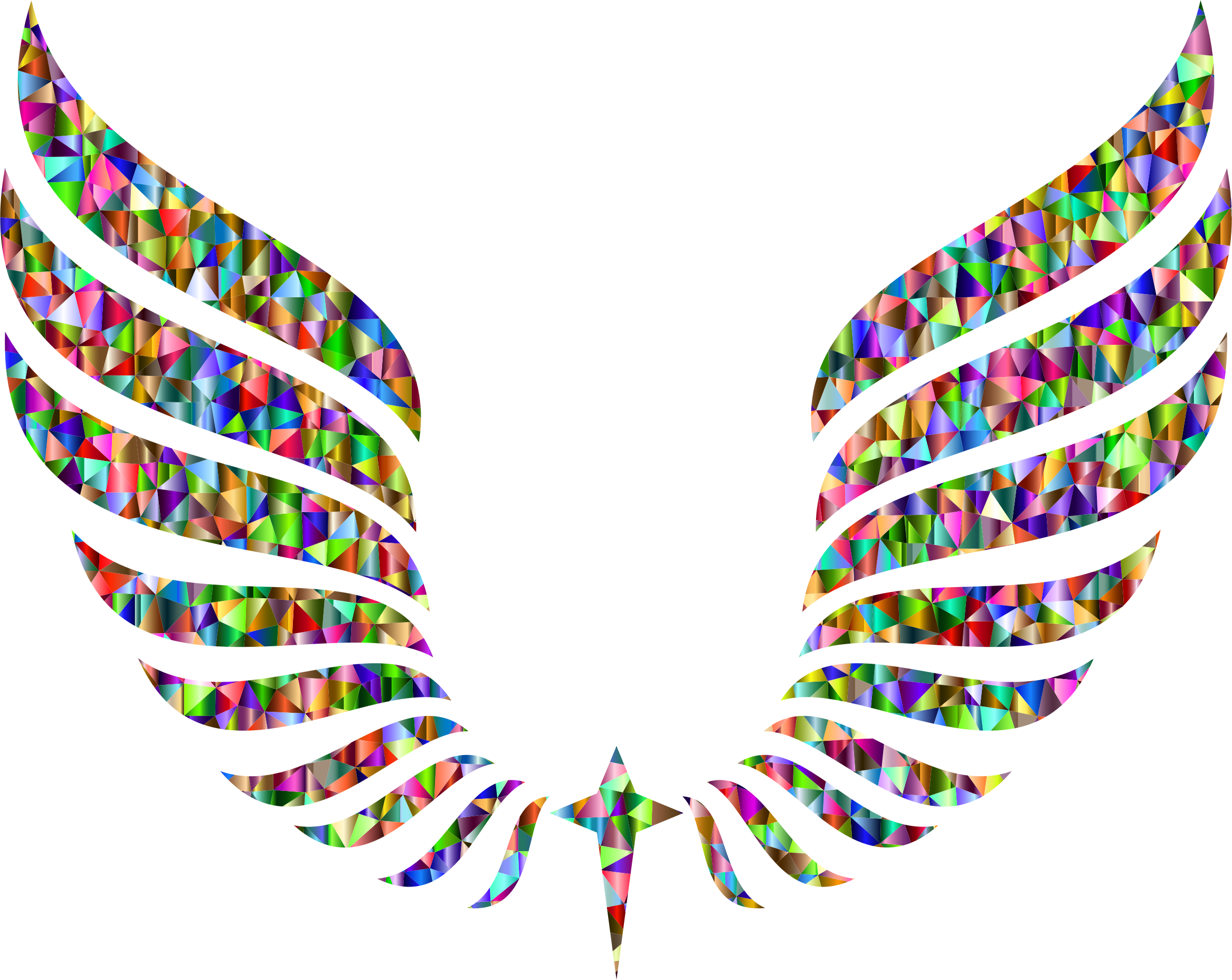 This Free Icons Png Design Of Chromatic Triangular Clipart (2334x1856), Png Download