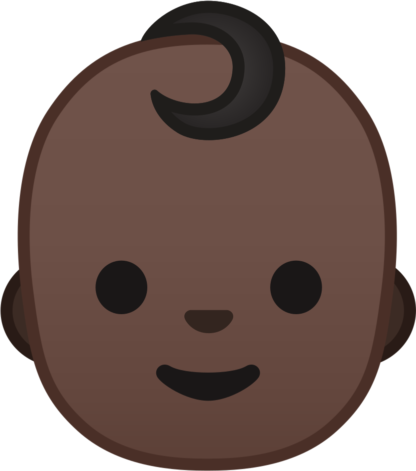 Baby Dark Skin Tone Icon - Info Icon Clipart (1024x1024), Png Download