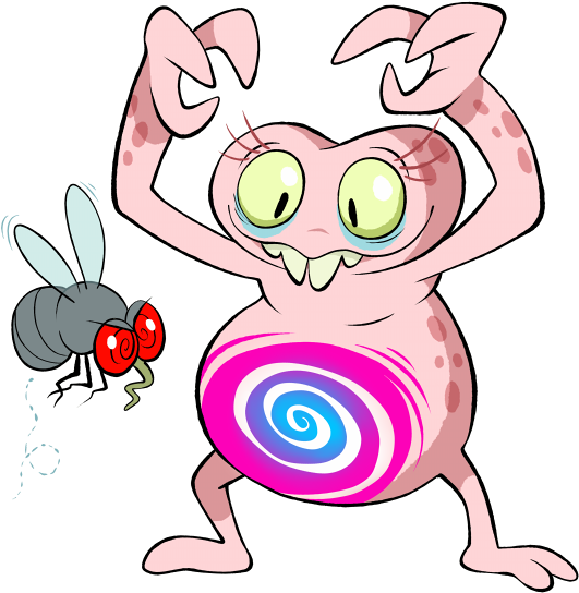 Flower Crab Spiders - Cartoon Clipart (555x555), Png Download