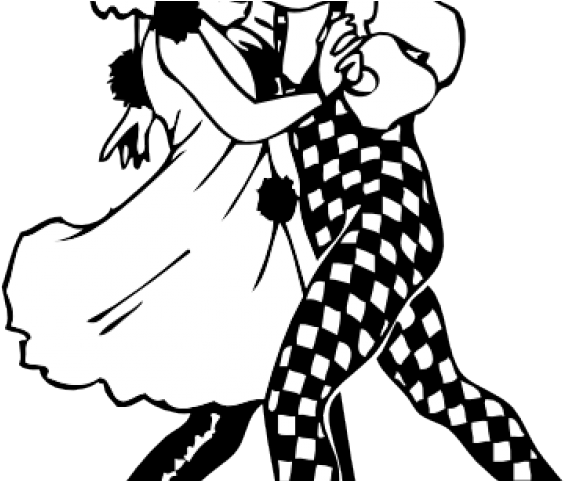 Dancer Clipart Masquerade - Harlequin Clip Art - Png Download (640x480), Png Download