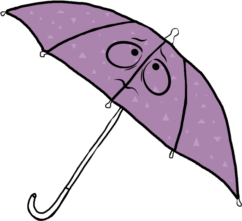 💦winter Rainraindrops Rainbowlightcontest - Umbrella Clipart (1024x931), Png Download
