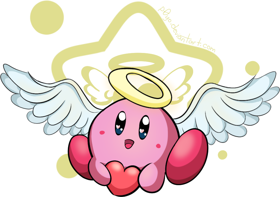Cupid Clipart Kawaii - Cupid Kirby - Png Download (1000x800), Png Download