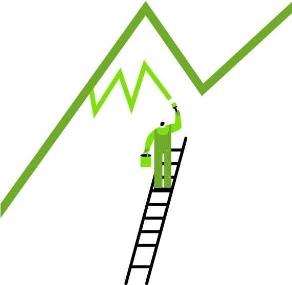 Person Painting A Mountain Clipart (570x570), Png Download