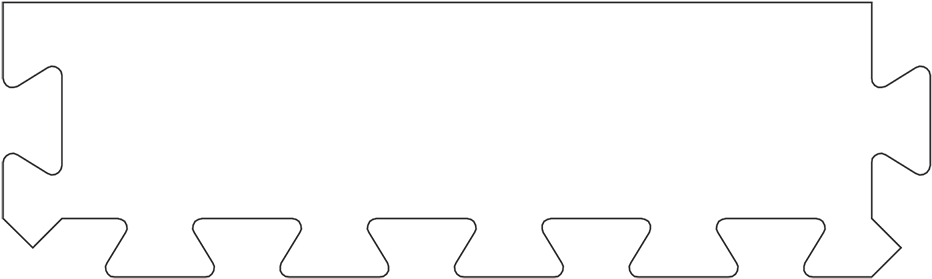 Softtiles Borders For 5/8" Thick Mats - James Perse Clipart (1000x600), Png Download