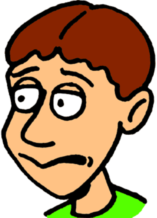Nervous Person Clip Art - Png Download (522x725), Png Download