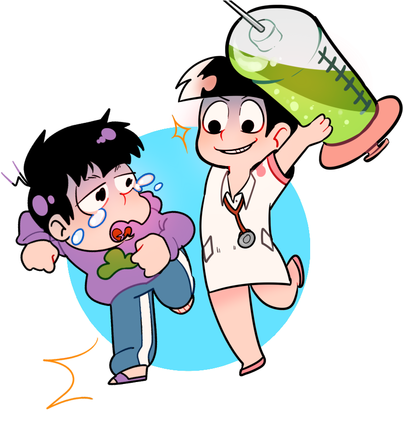 Nurse Osomatsu - Cartoon Clipart (1000x863), Png Download